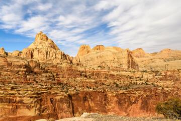 Fototapeta premium Landscape photograph of Capital Reef National Park, Utah.
