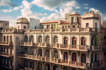 Naklejka premium Beautiful urban city illustration