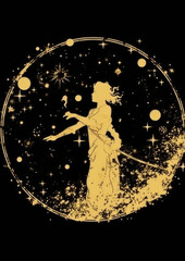 Fototapeta na wymiar Backdrop of sacred zodiac Sagittarius symbols, astrology, alchemy, magic, sorcery and fortune telling. 