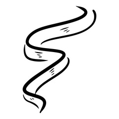 Fototapeta premium Doodle sketch style of smoke symbol drawn illustration for concept design.