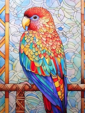 parrot painting