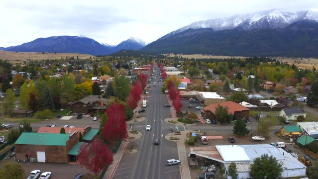 Joseph, Oregon in the fall with the Wallowa Mountains