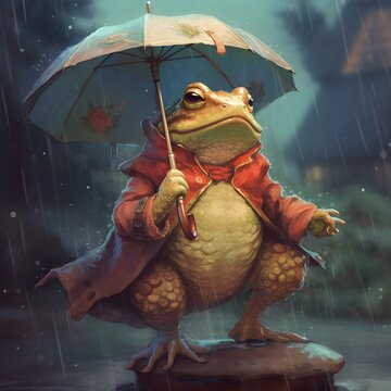 Generative AI, Prince, Toad, Fairy tale, Bedtime story, Humanoid, Kingdom, ugly person, ugly character, scary person, scary character, prince toad with people, Transformation, Magic, Royalty, Fantasy,