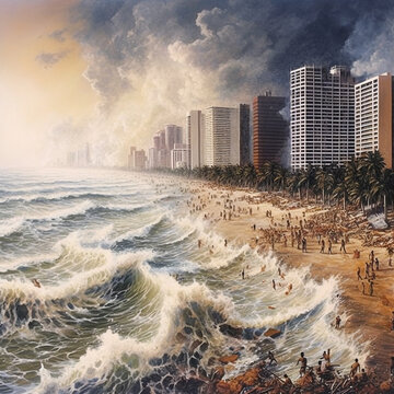 Tsunami illustration