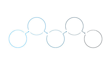 Infographic process design 5 options or steps.