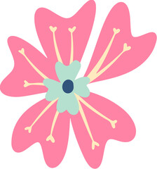 Abstract Organic Flower Element