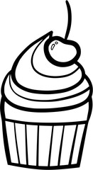 Cupcake outline
