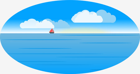 boat on the sea
