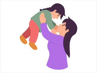 Mother's day People Character illustration