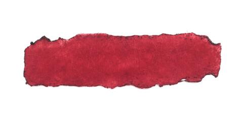 red color flannel fabric burn  for text message