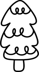 christmas tree outline