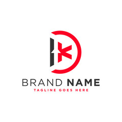 Fototapeta premium industrial business logo with letter K
