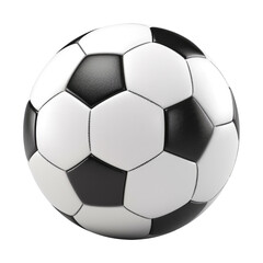 Fototapeta premium Soccer or Football Ball Isolated on Transparent Background - Generative AI 