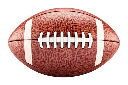 American Football Pigskin Isolated on Transparent Background - Generative AI
