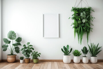 room with window and plants