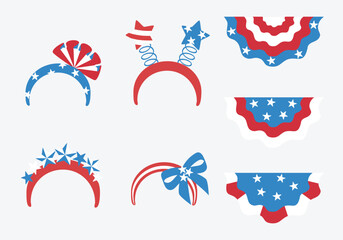 Fourth of July decoration and headband 