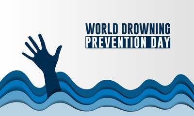 World Drowning Prevention Day July 25 Background vector Illustration