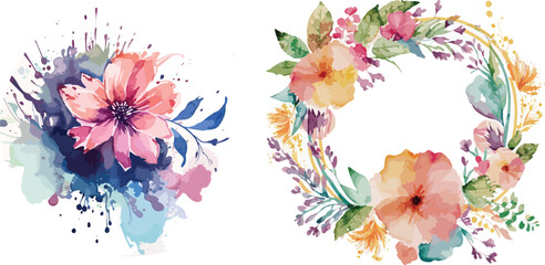 Captivating Watercolor Flower Logo