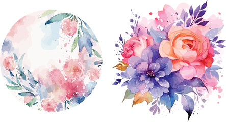 Captivating Watercolor Flower Logo