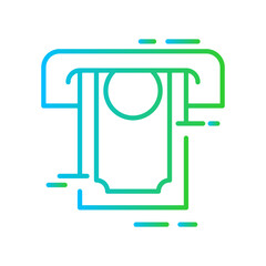 Money withdraw travel and tourism icon with blue and green gradient outline style. digital, account, electronic, deposit, exchange, symbol, income. Vector Illustration