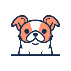 simple dog animal pet store logo vector illustration template design