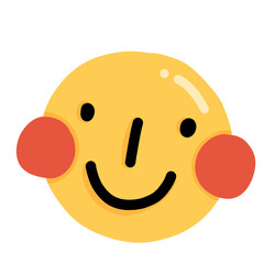 happy smiley face isolated