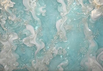 Naklejka premium アクアマリン色の壁紙