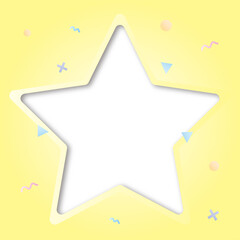 Photo Frame Transparent, Star Frame