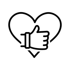 Black line icon for Good condition