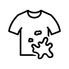 Black line icon for Stains