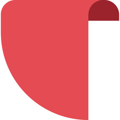 Obraz premium Red Ribbon Corner-04