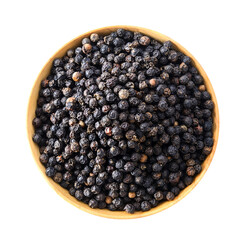 black pepper in bowl on transparent png