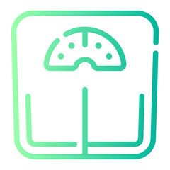 weight Line Gradient Icon