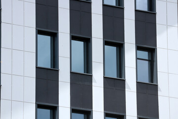 Windows of an abstract office building.