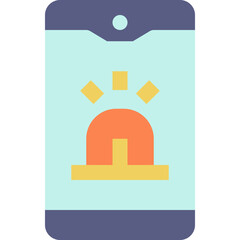 alarm mobile flat icon