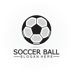 Soccer ball logo design Icon & Symbol Vector Template. football logo design