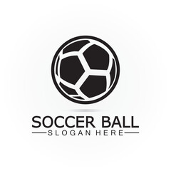 Soccer ball logo design Icon & Symbol Vector Template. football logo design