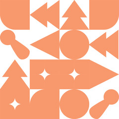 Abstract Art Nouveau background. Background with geometric shapes. Modernism and abstraction.Bright background,template,wallpaper