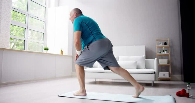 Funny Man Fitness Exercise Workout