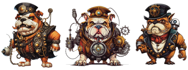 fantastic Bulldog steampunk 