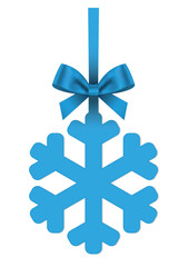 Snowflake with bow