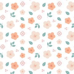 Obraz premium 梅のイラストの柄