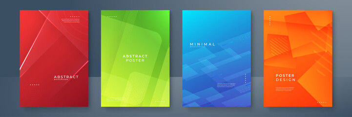 Fototapeta premium Abstract colorful colourful geometric line pattern background for business brochure cover design template
