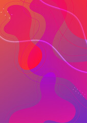 Abstract trendy gradient colorful colourful flowing geometric pattern background texture for poster cover design. Minimal color gradient banner template. Modern vector wave shape