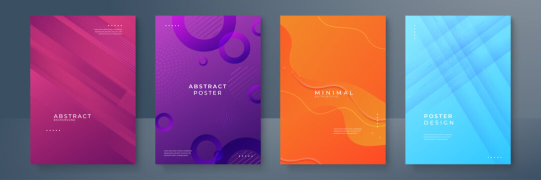 Abstract geometric pattern background for brochure cover design. Colorful colourful vector banner template