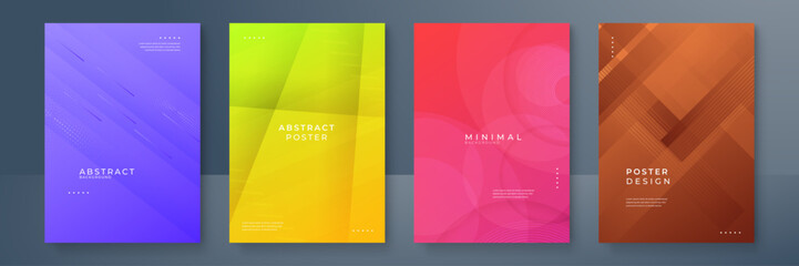 Vector abstract colorful colourful cover collection concept gradient geometric background