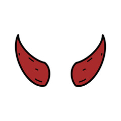Devil red horn logo icon
