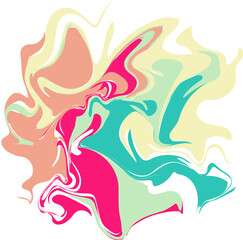Fototapeta premium Rainbow Abstract Liquify Element