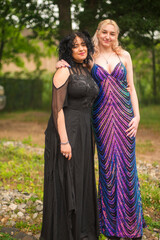 Best friends  Dressed for the senior Prom