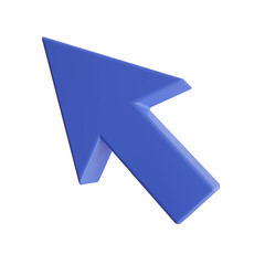 3d Cursor. icon isolated on white background. 3d rendering illustration